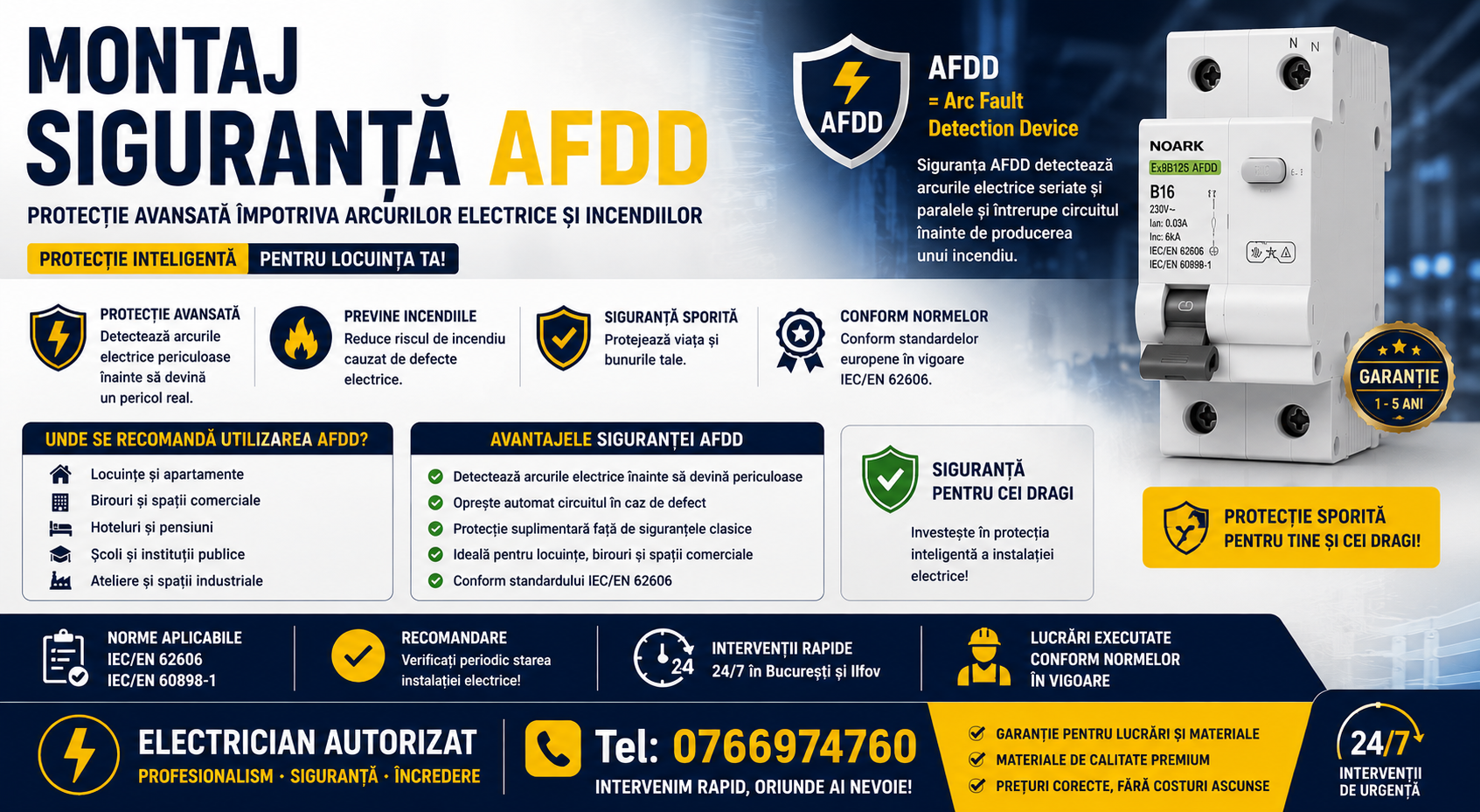 instalare siguranta afdd